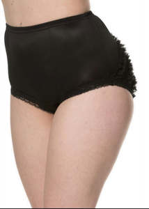 Jewellery: BLACK FRILL PANTIES