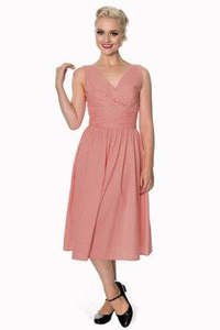 Dresses: RED FRONT ROW STRIPED DRESS