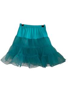 Petticoats: H&R TEAL BLUE PETTICOAT | 7/8