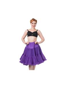 PURPLE  DOUBLE LAYERED PETTICOAT