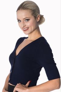 Cardigan Jackets: NIGHT BLUE (NAVY) CARDIGAN