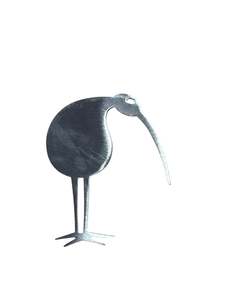 STAINLESS KIWI BROOCH