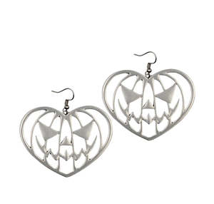 Halloween: PUMPKIN HEART EARRINGS