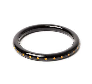 Halloween: NARROW BLACK SAND BANGLE