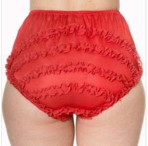 Halloween: RED FRILL PANTIES