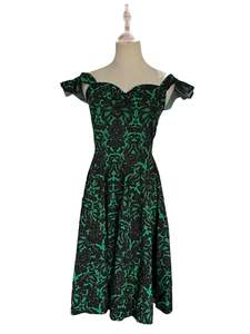 Dresses 1: CHIC STAR GREEN DAMASK DRESS | 8