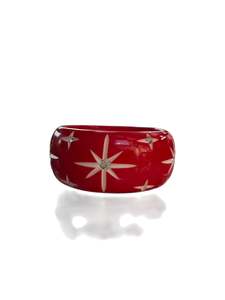 Products: RED STARBURST WIDE BANGLE