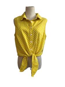 PRINCESS HIGHWAY YELLOW POLKADOT TOP | 12