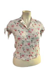 MNG FLAMINGO BLOUSE | S 10-12