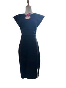 Sz 12: DEVOL BLACK & RED WIGGLE DRESS SZ M