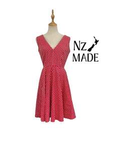 DEVOL RED POLKADOT DRESS | 10