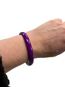 Rewind Necklaces: PURPLE ENAMEL BANGLE
