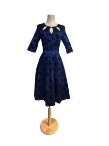 VOODOO VIXEN SATIN EMBOSSED DRESS | 8