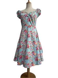 Sz8: COLLECTIF ORIGAMI FLORAL DOLL DRESS | 8