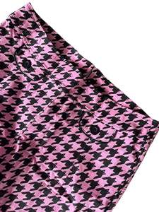 BONSAI KITTEN PINK HOUNDSTOOTH CAPRIS | 16