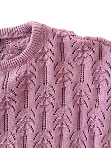 Sz 16: GABLES PINK KNIT TOP | 16