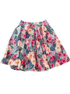 Sz 16: HELLBUNNY FLORAL SKIRT | XL
