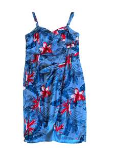 CITY CHIC TROPICAL WIGGLE DRESS SZ S/16