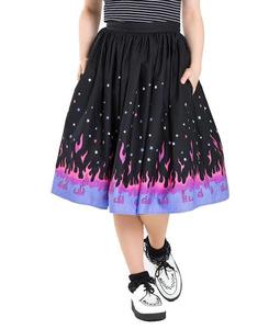 HELLBUNNY FLAME SWING SKIRT | 22