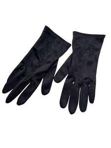 RENDEZ-VOUS BLACK DAISY GLOVES | 7.5