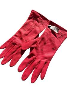 Gloves: DEEP APRICOT WRISTLIT GLOVES | 6