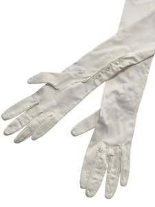 DENTS CREAM LONG GLOVES 6.5