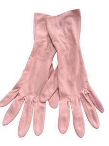 Gloves: PALE PINK GLOVES SZ 7.5