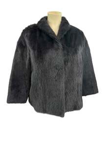 Fake Real Fur Stoles: GREY MARMOT FUR JACKET | 16