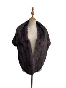 Fake Real Fur Stoles: LAVENDER FUR STOLE 8-12