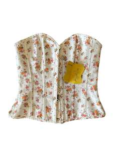 Undergarments: CORSET STORY FLORAL OVERBUST | SZ16