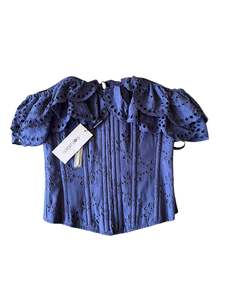 CORSET STORY NAVY TOP | 30