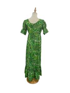 GREEN PAISLEY 70S DRESS SZ 8/10