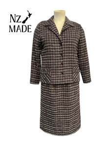 SALLY SMALL TWEED SUIT SZ 16