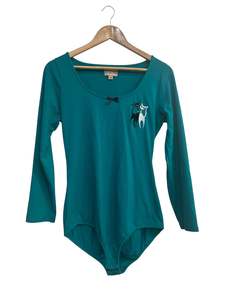 Preloved Tops: LINDY BOP TEAL CAT BODYSUIT | 12