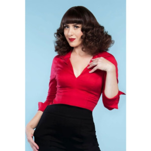 Preloved Tops: PIN UP COUTURE  RED TOP | 12