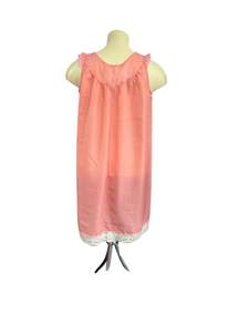 Vintage Nightwear: PINK COTTON NIGHTIE SZ 14