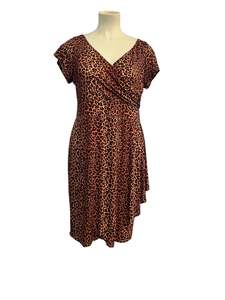 Sz 21: LADY V ELSIE LEOPARD DRESS SZ 20