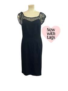 Sz 22: BLACK ALINA PENCIL DRESS | 22