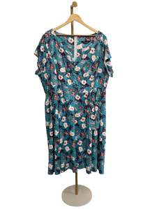 Sz 30: LADY V CHERYL TEAL BUTTERFLY SZ 30/32