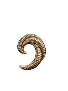 GOLD DOUBLE SPIRAL BROOCH