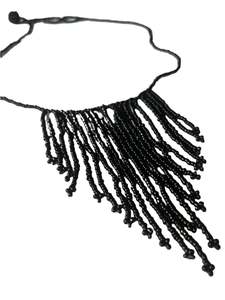 Vintage Retro Jewellery: BLACK SEED BEAD CHOKER