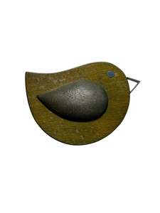 Brooches 2: WOOD BIRD BROOCH