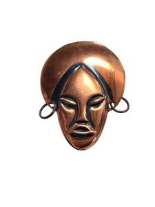 Brooches 2: CANADIAN COPPER BUDDHA BROOCH