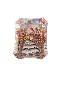 50s LADY LUCITE BROOCH