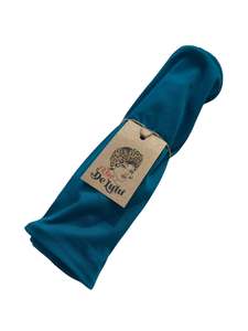 The Delulu Headwrap: PEACOCK BLUE DELULU