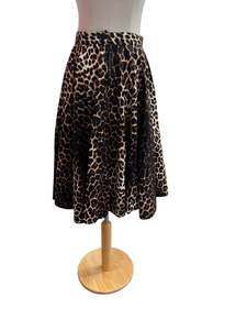HELLBUNNY LEOPARD SKIRT | S