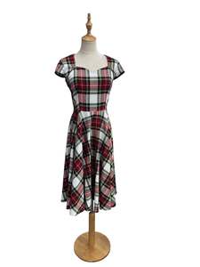 Dresses 1: HELLBUNNY TARTAN DRESS | S