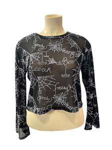 Sz 18: BLACK FRIDAY MESH TOP | 18