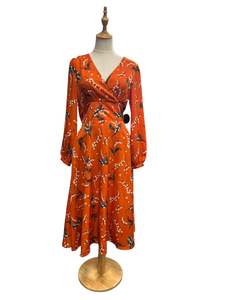 Sz 10: JOANIE TANGERINE LILYBELL DRESS | 10