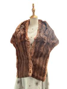 Fake Real Fur Stoles: RABBIT FUR STOLE